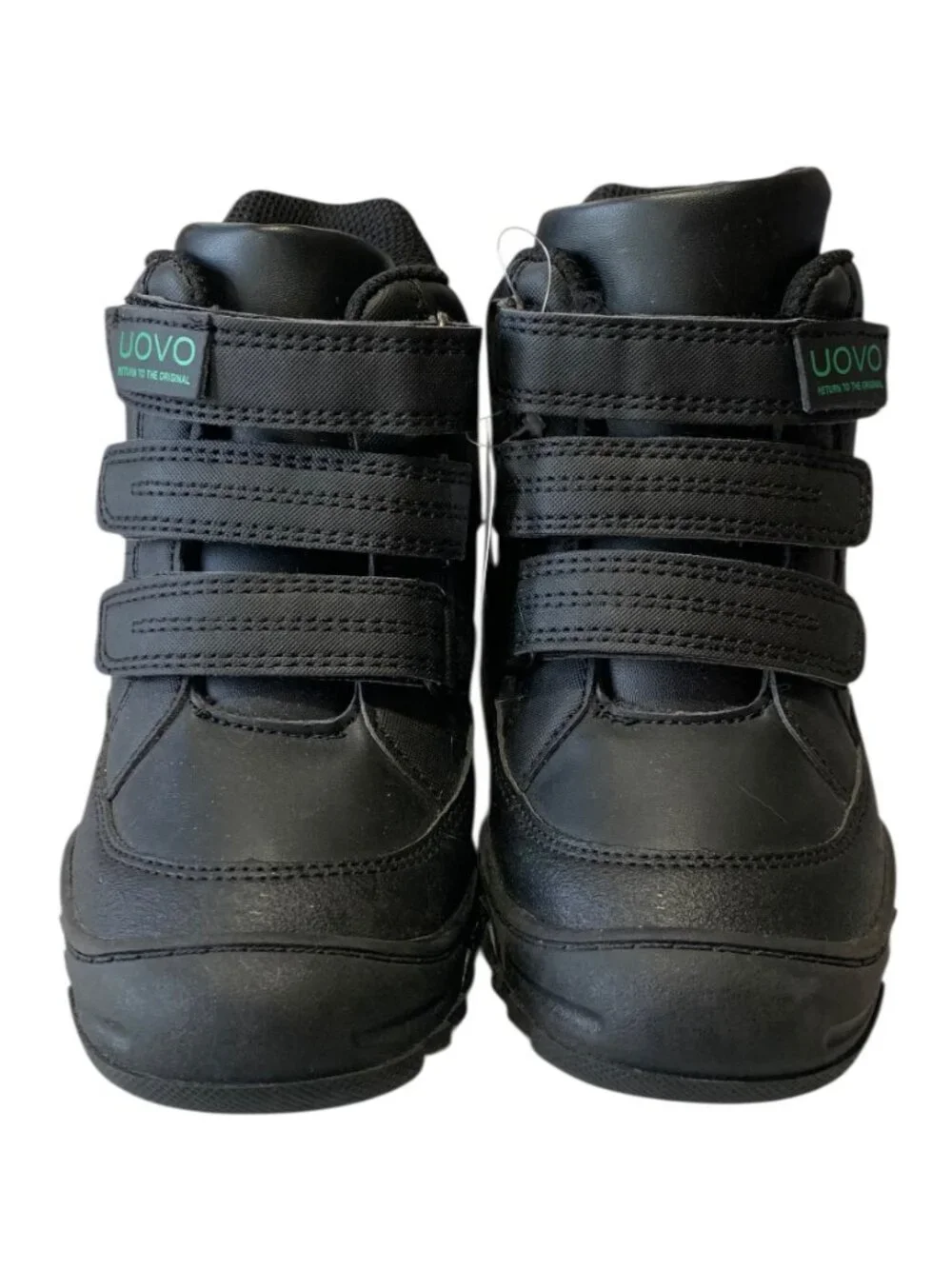 UOVO Black Waterproof Hi-Top Slip Resistant Boys Hiking Boot Sneakers NWT 1.5